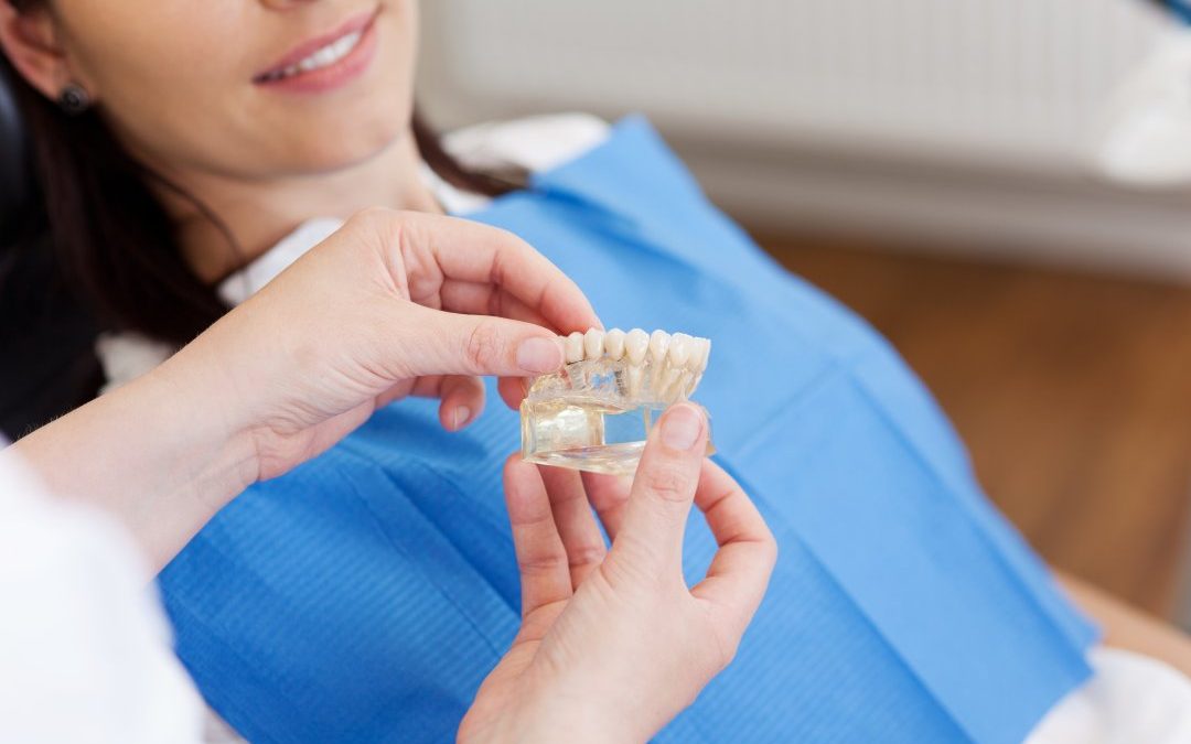 tooth recover with dental implant
